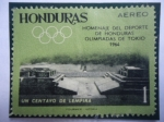 Sellos de America - Honduras -  Homenaje del Deporte  de Honduras - Olimpiadas de Tokio 1964