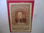 Stamps Honduras -  Julio Lozano (Vicepresidente  Constitucional-Sobrecargado (1964-1967)