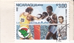 Stamps : America : Nicaragua :  BOXEO- JUEGOS CENTROAMERICANOS Y DEL CARIBE