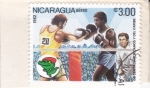 Sellos de America - Nicaragua -  BOXEO- JUEGOS CENTROAMERICANOS Y DEL CARIBE