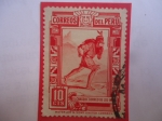 Stamps Peru -  El Chasqui - Correo de los Incas a pata pelá.
