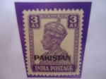 Stamps : Asia : Pakistan :  King George VI-India Sobrimprimida Pakistán-Serie:Sobreimpresiones de Pakistán.