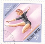 Sellos de Europa - Hungra -  GIMNASTICA ARTÍSTICA-MUNICH'72