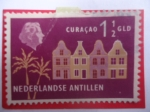 Stamps : America : Netherlands_Antilles :  Curacao 1,1/2- Edificios Antiguos, Curacao -Serie:Turismo-Nederlanse Antillen.