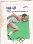 Stamps Nicaragua -  ATLETISMO-LOS ANGELES'84