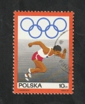 Stamps Poland -  1758 - 50 Anivº del Comité olímpico polaco, Salida de carrera a pie