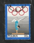 Stamps Poland -  1759 - 50 Anivº del Comité olímpico polaco, Gimnasia