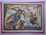 Stamps Spain -  Ed: 2116 - Navidad 1972 - Oleo:La Anunciación a los Pastores - Leon Bonnat (1838-1922)
