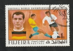 Stamps : Asia : United_Arab_Emirates :  104 - Mundial de fútbol en Mexico, Beckenbauer