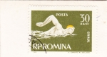 Stamps Romania -  NATACION-