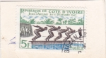 Stamps Ivory Coast -  NATACION-JUEGOS ABIDJAN´61