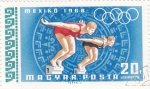 Stamps Hungary -  NATACION-MEXICO'68