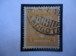 Stamps Colombia -  SCADTA (Siciedad Colombo-Alemana de transportes Aéreos)- Servicio Bolivariano de Correos-Sobretasa A