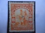 Stamps Colombia -  Minas de Oro.
