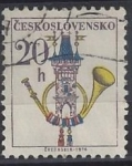 Stamps : Europe : Czechoslovakia :  1974  - Trompeta postal