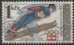 Sellos de Europa - Checoslovaquia -   1976 - Juegos olimpicos Innbrusk, Saltos de esqui