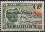 Stamps Uruguay -  1966 - Recuperación Nacional (sobreimpreso)