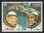 Stamps : America : Cuba :  3107 y 3108 - XXX Anivº del primer hombre en el espacio, Romanenco y Tamayo