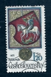 Stamps Czechoslovakia -  Escudo ciudad de Vysoke Myto