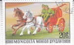 Sellos de Asia - Mongolia -  CARRO DE BOMBEROS
