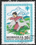 Sellos de Asia - Mongolia -  Año Internacional del niño - ovejas