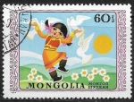 Sellos de Asia - Mongolia -  Niño danzando 