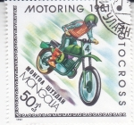 Sellos de Asia - Mongolia -  MOTORING-91-MOTOCROSS
