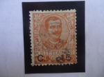 Stamps Europe - Italy -  Esfinge de Victorio Emanuel III - Sobretasa: 15/20 c