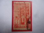 Stamps India -  Sanchi Stupa - Arquitectura Budista  - East Gate - Serie: Monumentos y Templos (1949-52).