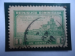 Sellos de America - Rep Dominicana -  Torre del Homenaje-Fortaleza Ozama (Construcción época Colonial-1502 por el Español Nicolas de Ovand