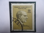 Stamps Turkey -  Türkye Cumhurriyeti Postalari - Mustafá Kemal Atatüar (1881-1938)- Presidente.