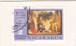 Stamps Nicaragua -  ARABES JUGANDO AL AJEDREZ