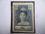 Stamps : America : Netherlands_Antilles :  Queen Wilhelmina - 30 Aniversario del Reinado de la Reina Guillermina de los Países Bajos.