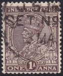 Stamps : Asia : India :  Rey George V