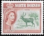 Stamps United Kingdom -  fauna,Borneo del Norte
