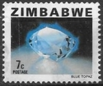 Stamps : Africa : Zimbabwe :  Minerales