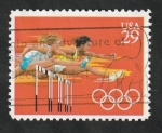 Sellos de America - Estados Unidos -  1961 - Olimpiadas 1992 en Barcelona, Vallas femenina