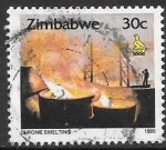 Sellos de Africa - Zimbabwe -  Minerales. 