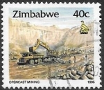 Stamps Zimbabwe -  Minerales.