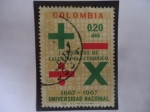 Stamps Colombia -  Símbolos Matemáticos - 1°Congreso de Cálculo Electrónico - Universidad Nacional