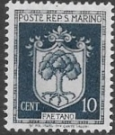 Stamps San Marino -  escudo
