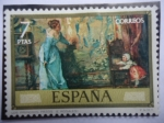 Sellos de Europa - Espa�a -  Ed: 2208 - Los Primeros Pasos- Oleo de Eduardo Rosales G. (1836-1873)- Serie: Pinturas.