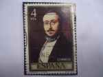Stamps Spain -  Ed:2432-Retrato del Poeta:Ramón de Campoamor (1817-1901)-Oleo de Federico Madrazo y Runtz (1815/94)