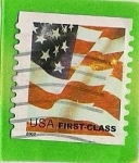 Stamps United States -  Bandera