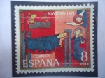 Stamps Spain -  Ed:2062 - Navidad 1971- El Nacimiento (Sagas)