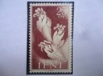 Stamps Spain -  Ed: EE-IF 105 - Traganum Sp - Cactus - País: Ifni (Antigua provincia Española)