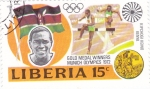 Stamps Liberia -  OLIMPIADA MUNICH'72-KIPCHOGI KEINO