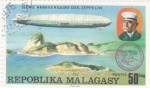 Stamps : Africa : Madagascar :  75 ANIVERSARIO ZEPPELIN