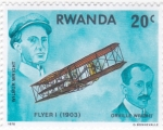 Stamps Rwanda -  PIONEROS DEL AIRE