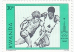 Stamps Rwanda -  OLIMPIADA MOSCU'80